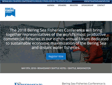 Tablet Screenshot of beringseafisheries.com